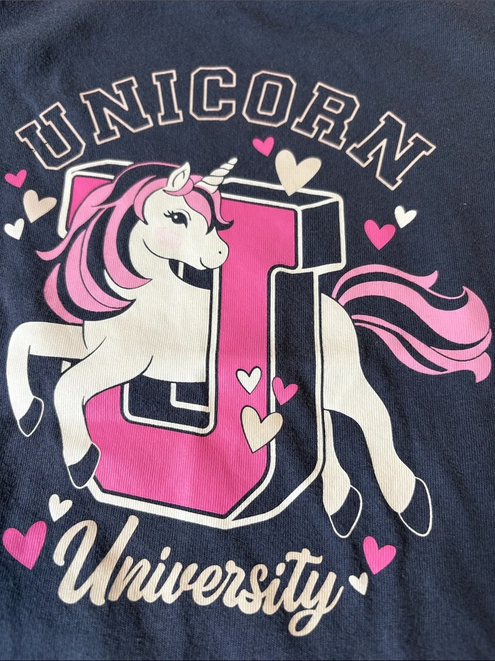 Unicorns & Hearts 2 Piece Skort and Top Set Size 6